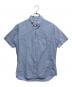 INDIVIDUALIZED SHIRTS（インディビジュアライズドシャツ）の古着「半袖コットンシャツ」｜ブルー