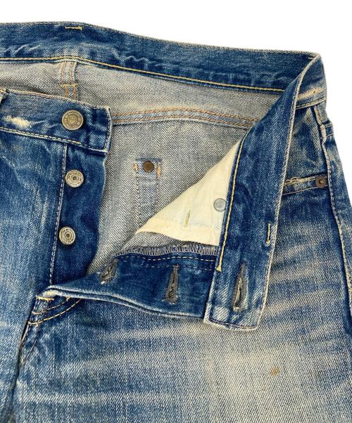 Hysteric Glamour（ヒステリックグラマー）Hysteric Glamour (ヒステリックグラマー) スタッズ HYSTERIC プリント ダメージデニム ブルー サイズ:W32の古着・服飾アイテム