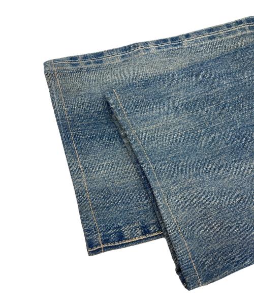 Hysteric Glamour（ヒステリックグラマー）Hysteric Glamour (ヒステリックグラマー) スタッズ HYSTERIC プリント ダメージデニム ブルー サイズ:W32の古着・服飾アイテム