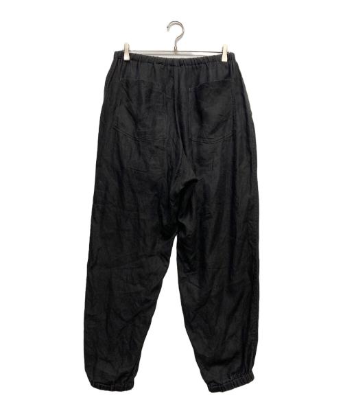 COMOLI（コモリ）COMOLI (コモリ) カナパ ドローストリングパンツ ブラック サイズ:2の古着・服飾アイテム