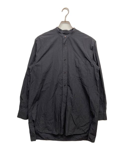 COMOLI（コモリ）COMOLI (コモリ) BAND COLLAR SHIR ネイビー サイズ:2の古着・服飾アイテム
