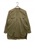 COMOLIコモリ）の古着「Band color shirt」｜カーキ