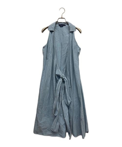 RALPH LAUREN（ラルフローレン）RALPH LAUREN (ラルフローレン) ノースリーブワンピース インディゴ サイズ:Mの古着・服飾アイテム