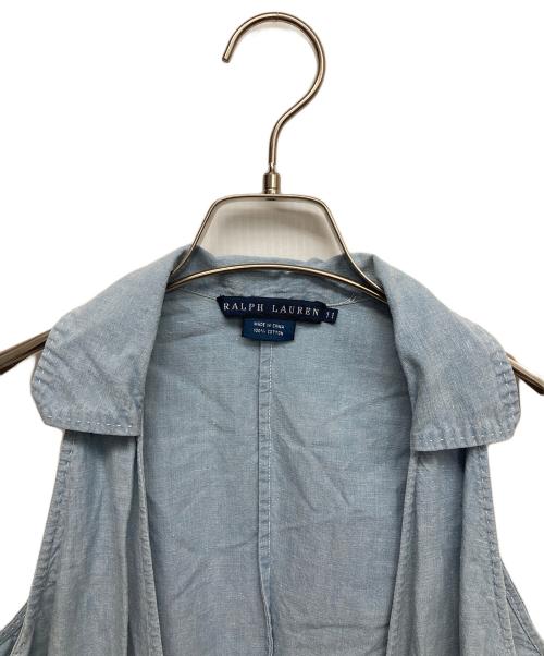 RALPH LAUREN（ラルフローレン）RALPH LAUREN (ラルフローレン) ノースリーブワンピース インディゴ サイズ:Mの古着・服飾アイテム