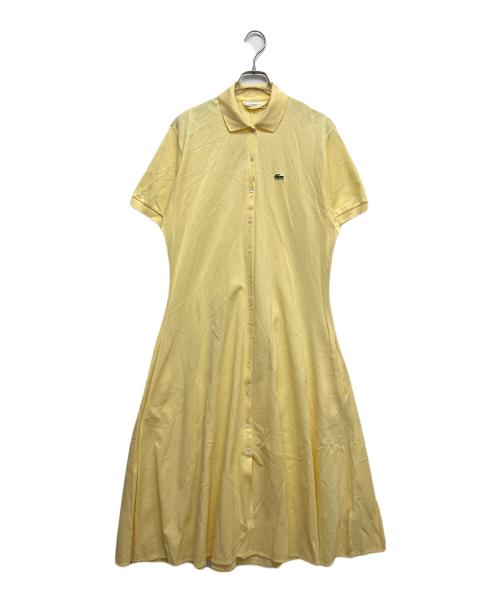 LACOSTE（ラコステ）LACOSTE (ラコステ) 半袖ワンピース イエロー サイズ:38の古着・服飾アイテム
