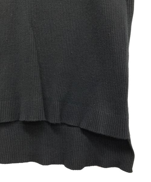 AURALEE（オーラリー）AURALEE (オーラリー) IENA (イエナ) コラボCOTTON HIGH GAUGE RIB KNIT TEE ブラック サイズ:０の古着・服飾アイテム