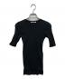 AURALEE（オーラリー）の古着「コラボCOTTON HIGH GAUGE RIB KNIT TEE」｜ブラック