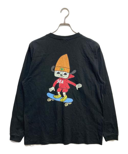WIND AND SEA（ウィンダンシー）WIND AND SEA (ウィンダンシー) PaRappa the Rappeプリントカットソ‐ ブラック サイズ:XLの古着・服飾アイテム