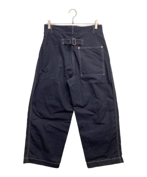 Traditional Weatherwear（トラディショナルウェザーウェア）Traditional Weatherwear (トラディショナルウェザーウェア) ワイドパンツ ネイビー サイズ:Mの古着・服飾アイテム