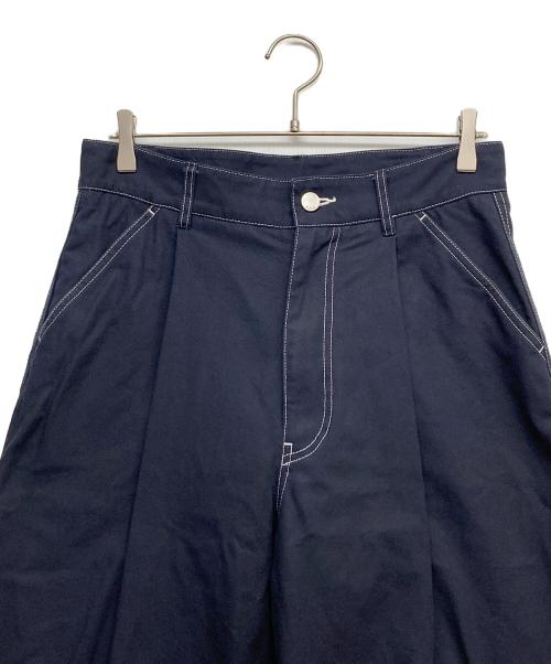 Traditional Weatherwear（トラディショナルウェザーウェア）Traditional Weatherwear (トラディショナルウェザーウェア) ワイドパンツ ネイビー サイズ:Mの古着・服飾アイテム