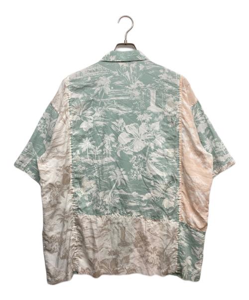 Porter Classic（ポータークラシック）Porter Classic (ポータークラシック) ALOHA SHIRT PATCHWORK グリーン サイズ:Lの古着・服飾アイテム