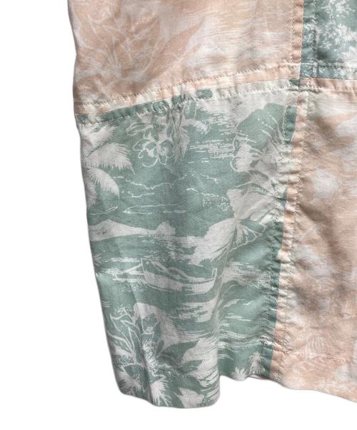 Porter Classic（ポータークラシック）Porter Classic (ポータークラシック) ALOHA SHIRT PATCHWORK グリーン サイズ:Lの古着・服飾アイテム