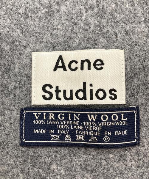 Acne studios（アクネ ストゥディオス）ACNE STUDIOS (アクネ ストゥディオス) ウールマフラー グレーの古着・服飾アイテム