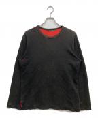 ISSEY MIYAKEイッセイミヤケ）の古着「デザインカットソー」｜ブラウン