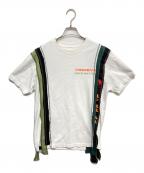 Needles×HIDDEN NYニードルズ×ヒドゥンニューヨーク）の古着「再構築Tシャツ」｜ホワイト
