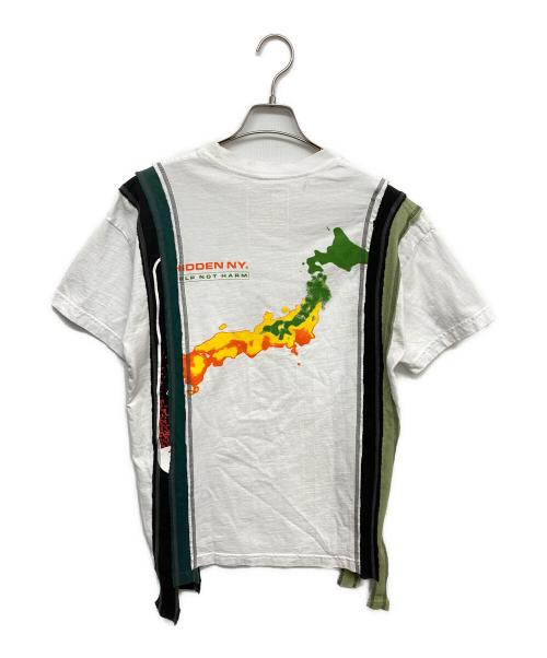 Needles（ニードルズ）Needles (ニードルズ) HIDDEN NY (ヒドゥンニューヨーク) 再構築Tシャツ ホワイト サイズ:Sの古着・服飾アイテム