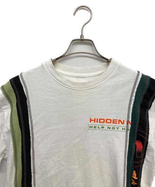 Needles（ニードルズ）Needles (ニードルズ) HIDDEN NY (ヒドゥンニューヨーク) 再構築Tシャツ ホワイト サイズ:Sの古着・服飾アイテム