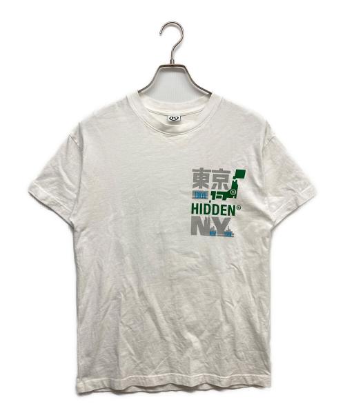 HIDDEN NY（ヒドゥンニューヨーク）HIDDEN NY (ヒドゥンニューヨーク) プリントTシャツ ホワイト サイズ:Sの古着・服飾アイテム