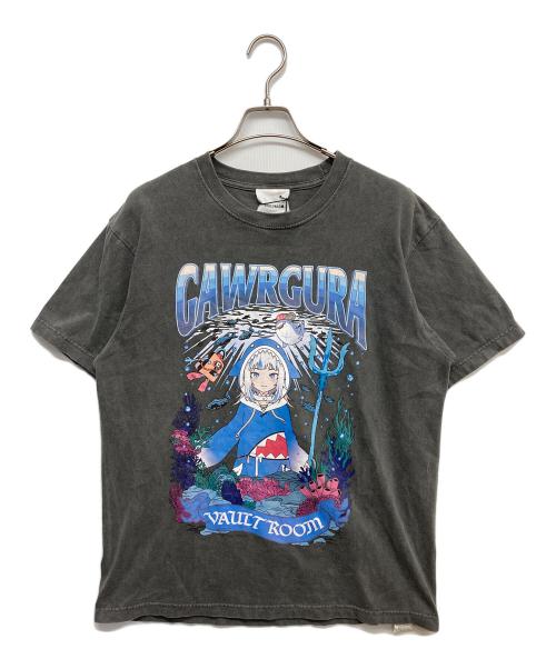 vault room（ボルトルーム）VAULT ROOM (ボルトルーム) Gawgcura プリントTシャツ グレー サイズ:Mの古着・服飾アイテム