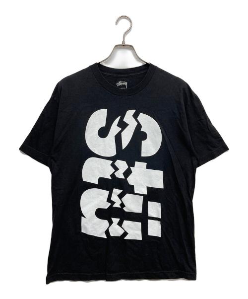 stussy（ステューシー）stussy (ステューシー) プリントTシャツ ブラック サイズ:Lの古着・服飾アイテム