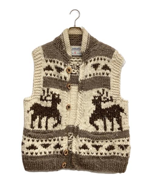 KANATA（カナタ）KANATA (カナタ) ニットベスト ブラウン サイズ:Fの古着・服飾アイテム