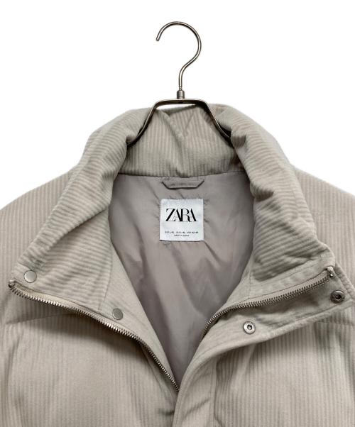 ZARA（ザラ）ZARA (ザラ) 中綿ジャケット ベージュ サイズ:L-XLの古着・服飾アイテム