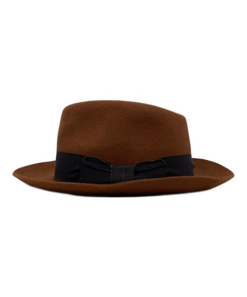 LANVIN（ランバン）LANVIN (ライバン) ウールハット ブラウン サイズ:58の古着・服飾アイテム