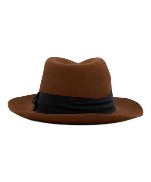 LANVIN（ランバン）LANVIN (ライバン) ウールハット ブラウン サイズ:58の古着・服飾アイテム