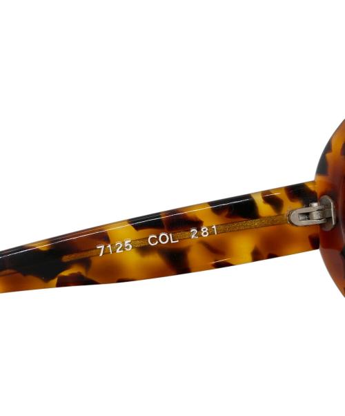 mikli par mikli（ミクリパーミクリ）mikli par mikli (ミクリパーミクリ) オーバルサングラス ブラウンの古着・服飾アイテム