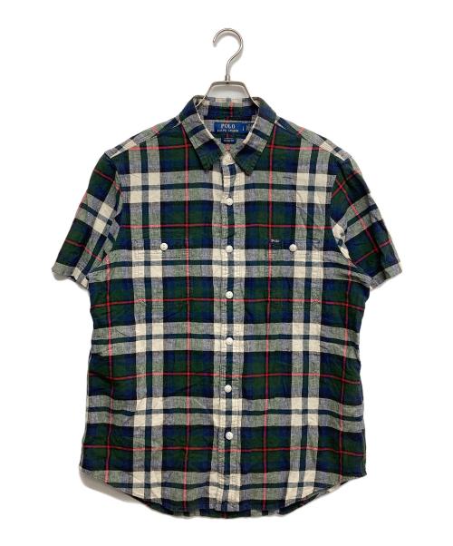 POLO RALPH LAUREN（ポロ・ラルフローレン）POLO RALPH LAUREN (ポロ・ラルフローレン) 半袖シャツ グリーン サイズ:Lの古着・服飾アイテム