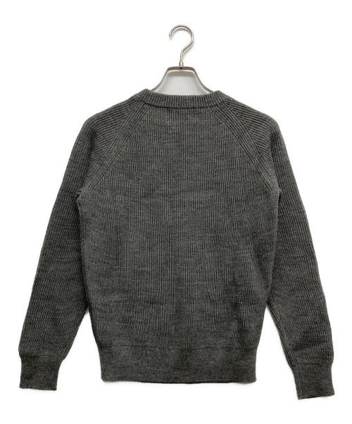 VINCENT ET MIREILLE（ヴァンソンエミレイユ）Vincent et Mireille (ヴァンソンエミレイユ) 8ゲージ畦ニット グレー サイズ:38の古着・服飾アイテム