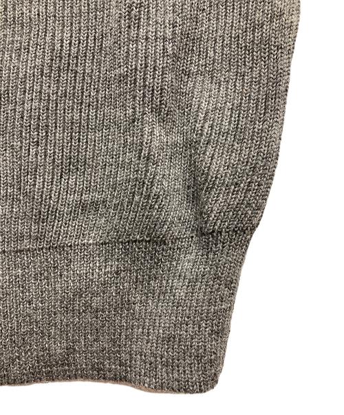 VINCENT ET MIREILLE（ヴァンソンエミレイユ）Vincent et Mireille (ヴァンソンエミレイユ) 8ゲージ畦ニット グレー サイズ:38の古着・服飾アイテム