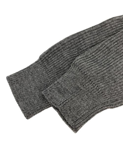 VINCENT ET MIREILLE（ヴァンソンエミレイユ）Vincent et Mireille (ヴァンソンエミレイユ) 8ゲージ畦ニット グレー サイズ:38の古着・服飾アイテム