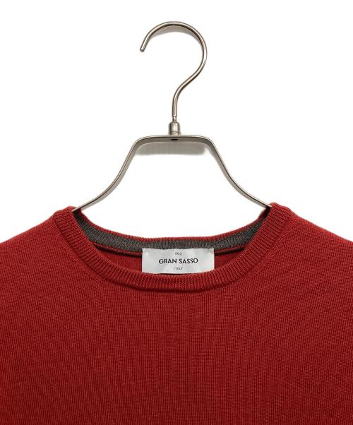 GRAN SASSO（グランサッソ）GRAN SASSO (グランサッソ) クルーネックニット レッド サイズ:Freeの古着・服飾アイテム