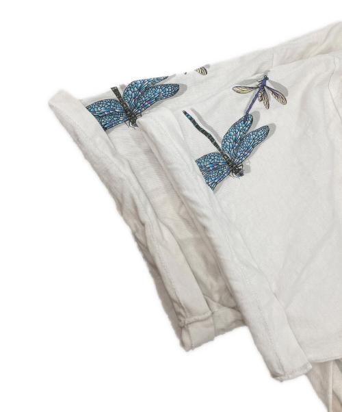 HARBORSIDE GRAPHICS（ハーバーサイドグラフィックス）HARBORSIDE GRAPHICS (ハーバーサイドグラフィックス) トンボラメプリントTシャツ ホワイト サイズ:LARGEの古着・服飾アイテム