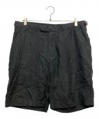 POLO RALPH LAURENポロ・ラルフローレン）の古着「リネンシルクハーフパンツ」｜ブラック