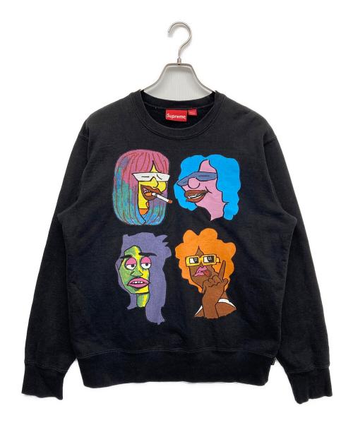 SUPREME（シュプリーム）Supreme (シュプリーム) GONZ HEADS CREWNECK ブラック サイズ:MEDIUMの古着・服飾アイテム