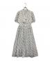 MISCH MASCH (ミッシュマッシュ) 小花柄プリーツ半袖ワンピース ホワイト サイズ:S：6000円