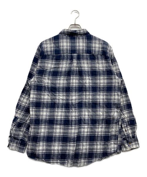 CHAPS（チャップス）CHAPS (チャップス) チェックシャツ ネイビー サイズ:XLの古着・服飾アイテム