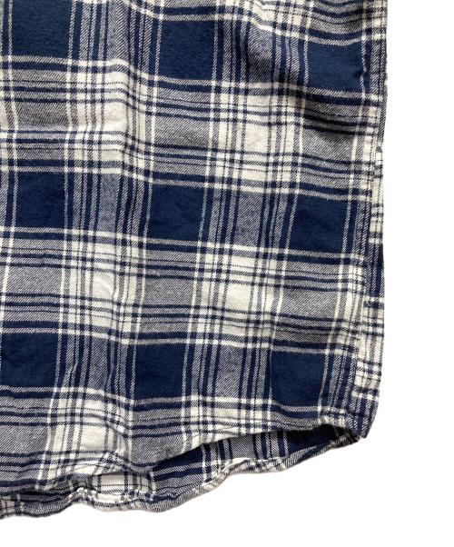 CHAPS（チャップス）CHAPS (チャップス) チェックシャツ ネイビー サイズ:XLの古着・服飾アイテム