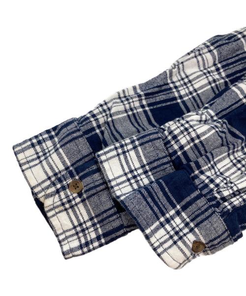 CHAPS（チャップス）CHAPS (チャップス) チェックシャツ ネイビー サイズ:XLの古着・服飾アイテム