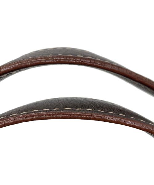 LOEWE（ロエベ）LOEWE (ロエベ) ターンロックアナグラムスタッズスエードハンドバッグ バーガンディーの古着・服飾アイテム