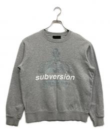 DIESEL Black Gold（ディーゼル ブラック ゴールド）の古着「プリントスウェット」｜グレー