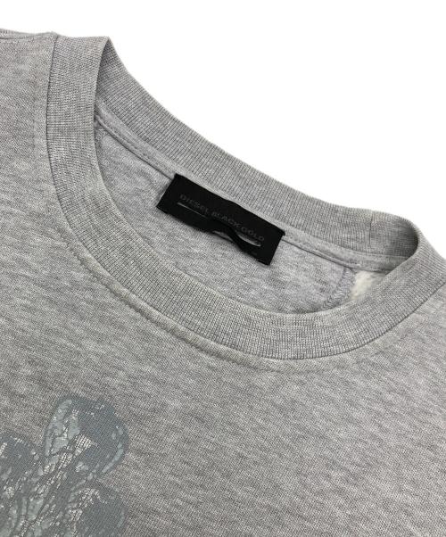 DIESEL Black Gold（ディーゼル ブラック ゴールド）DIESEL BLACK GOLD (ディーゼル ブラック ゴールド) プリントスウェット グレー サイズ:Mの古着・服飾アイテム