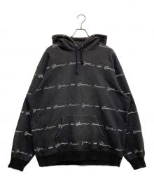 SUPREME（シュプリーム）の古着「Script Stripe Hooded Sweatshirt」｜ブラック