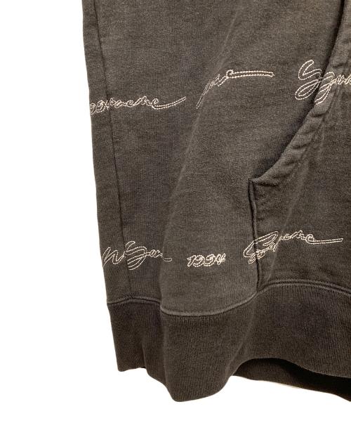 SUPREME（シュプリーム）Supreme (シュプリーム) Script Stripe Hooded Sweatshirt ブラック サイズ:XLの古着・服飾アイテム