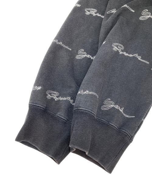 SUPREME（シュプリーム）Supreme (シュプリーム) Script Stripe Hooded Sweatshirt ブラック サイズ:XLの古着・服飾アイテム
