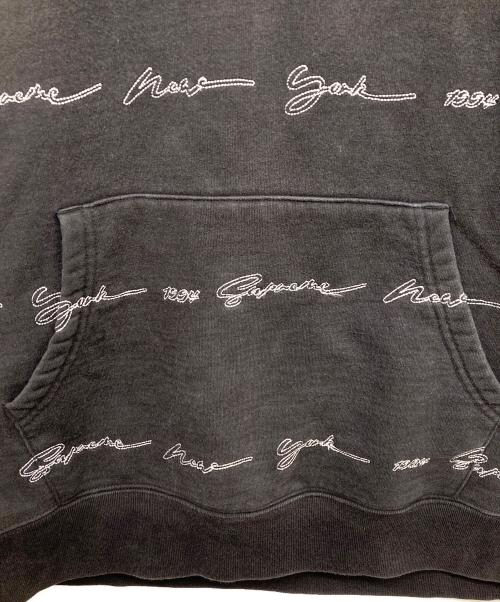 SUPREME（シュプリーム）Supreme (シュプリーム) Script Stripe Hooded Sweatshirt ブラック サイズ:XLの古着・服飾アイテム