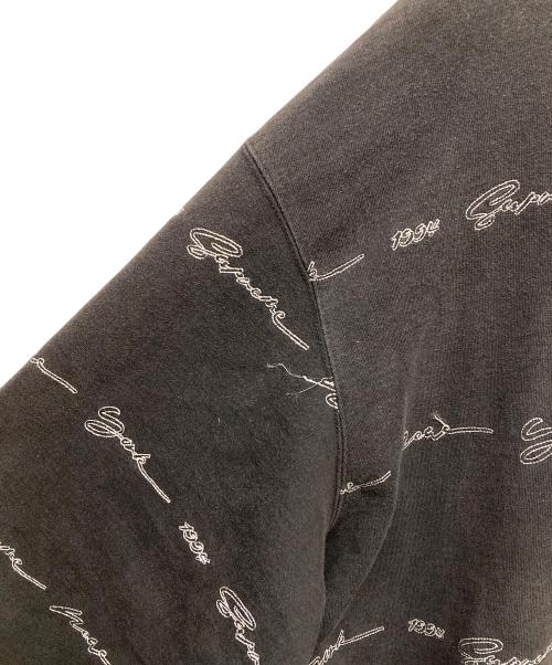 SUPREME（シュプリーム）Supreme (シュプリーム) Script Stripe Hooded Sweatshirt ブラック サイズ:XLの古着・服飾アイテム