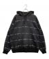 Supreme（シュプリーム）の古着「Script Stripe Hooded Sweatshirt」｜ブラック